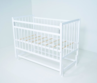 Кроватка MILA-3 продольного качания без ящика ECO натуральный