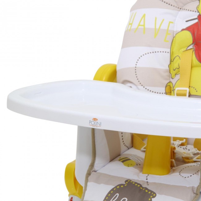 Стульчик для кормления Polini kids Disney baby 470 Медвежонок Винни "Чудестный день" желтый